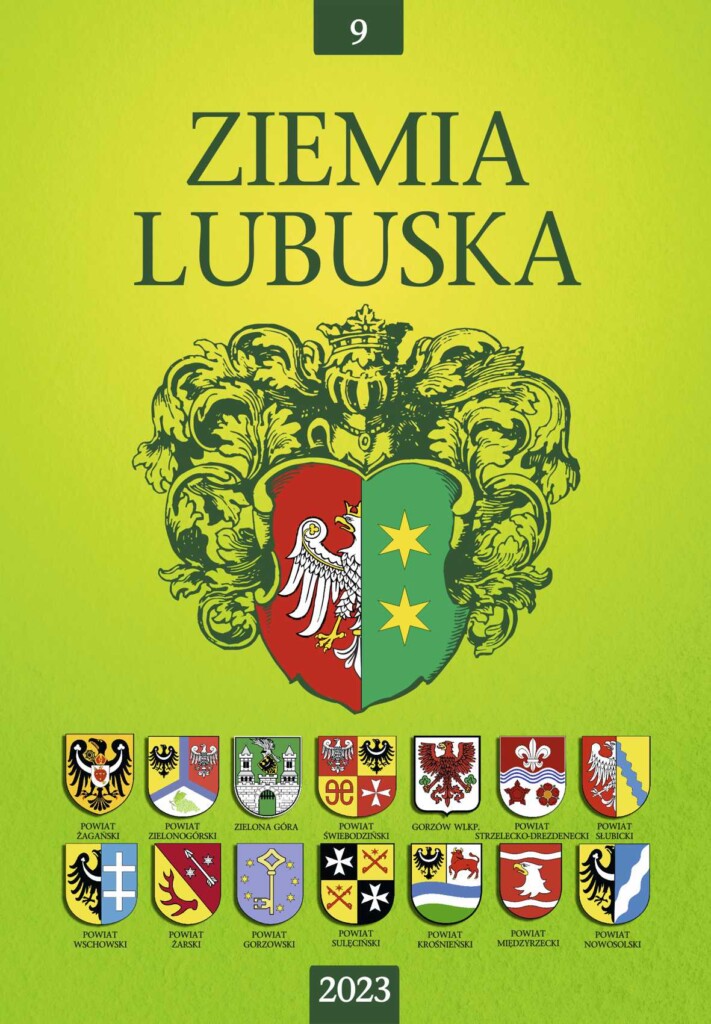 zielona okładka książki, na której widać herb województwa lubuskiego